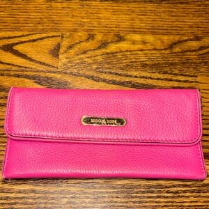 Michael Kors Fuchsia Leather Wallet